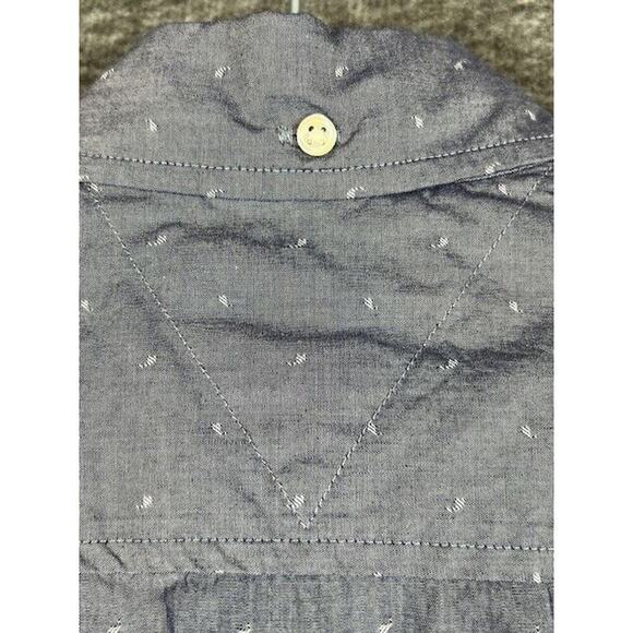 Tommy Hilfiger Men's Shirt S/P Classic Fit Gray Long Sleeve Button Up Collared - Picture 3 of 9